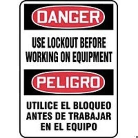 Accuform BILINGUAL Safety Sign  SPANISH SBMLKT027VA SBMLKT027VA